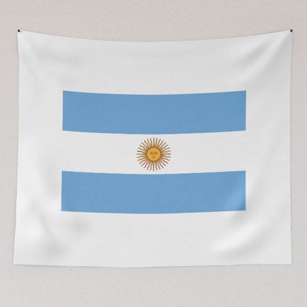 Item preview, Argentina Flag - Bandera Oficial de Ceremonia (Small on White) designed and sold by STUDIO-72.
