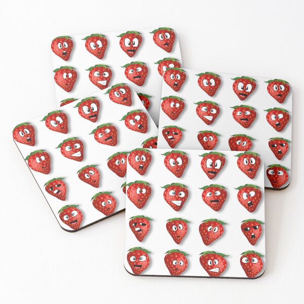 Item preview, Funny Strawberry expressions designed and sold by TipTopTapo.