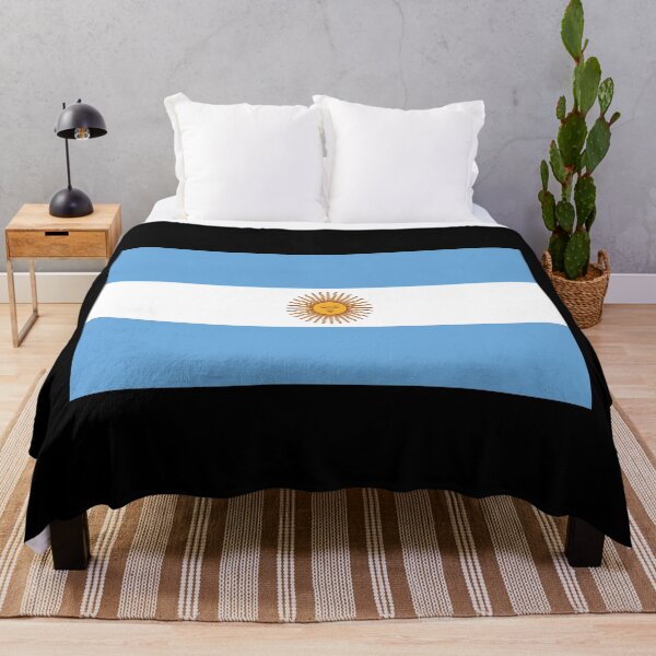 Item preview, Argentina Flag - Bandera Oficial de Ceremonia (Small on Black) designed and sold by STUDIO-72.