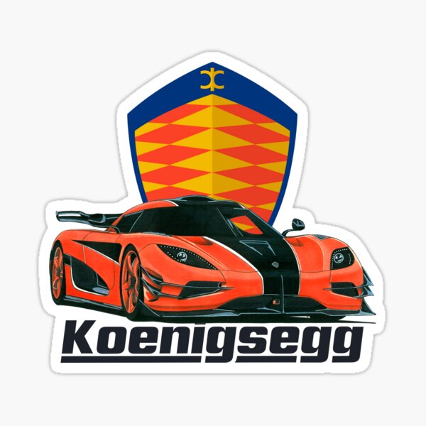 Koenigsegg Geist Umriss Logo Sticker Ccx Agera One:1 Regera 12 Colours 