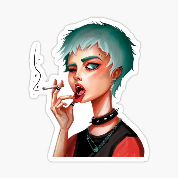 Vampire Sticker For Sale By Krystalexandr Redbubble 7045