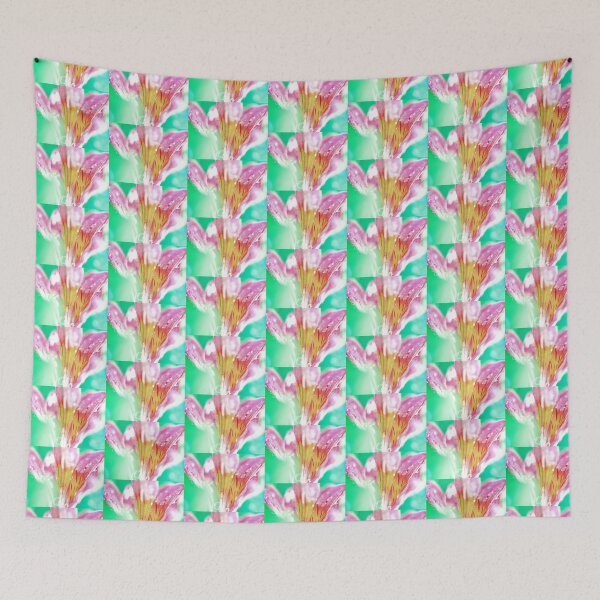 Item preview, Raindrops settle on the Alstroemeria - Abstract designed and sold by imaginethis.