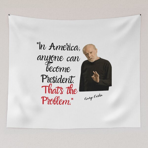 Aperçu de l'œuvre Georges Carlin (1) créée et vendue par Barnabsashop.