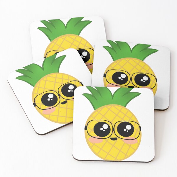 Item preview, A cute pineapple with glasses  designed and sold by NaomiDesignz.