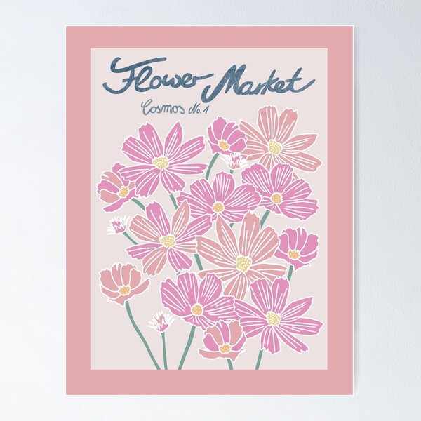 Flower market, Verona, Valentine's Day decor, Heart art, Retro print,  Neutral art, Aesthetic poster, Romantic | Poster