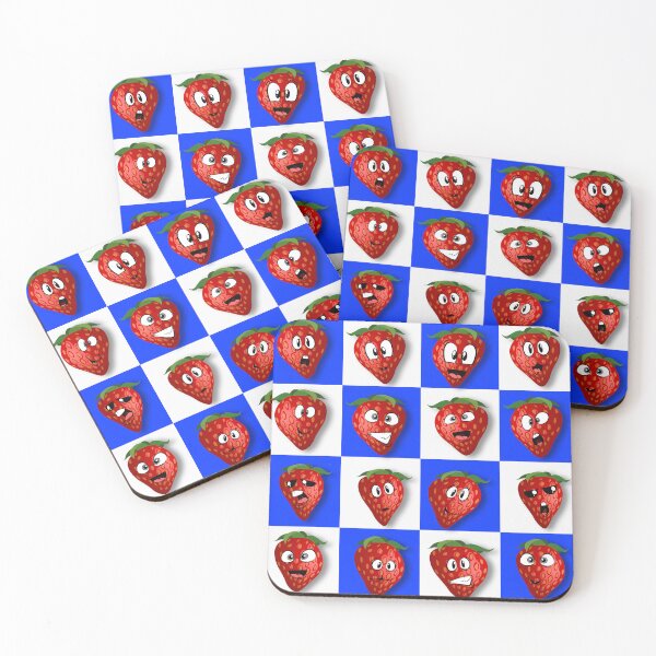 Item preview, Cute Strawberry expressions designed and sold by TipTopTapo.