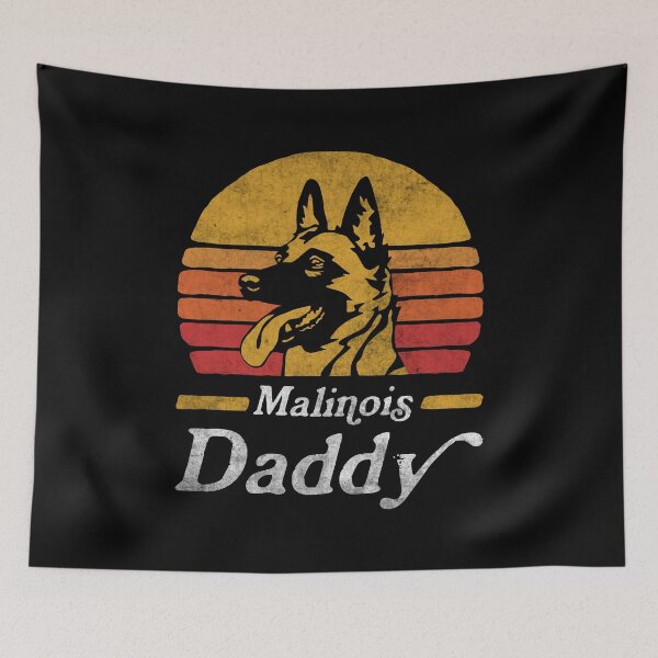 Item preview, Retro Vintage Belgian Malinois Daddy designed and sold by More Cute Dogs.
