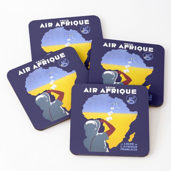Item preview, AIR AFRIQUE - LA LIGNE DE L'AFRIQUE FRANCAISE designed and sold by ThrowbackAds.