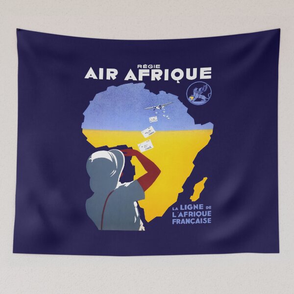 Item preview, AIR AFRIQUE - LA LIGNE DE L'AFRIQUE FRANCAISE designed and sold by ThrowbackAds.