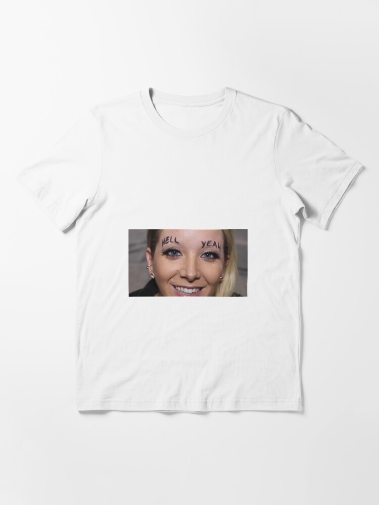 Jenna Marbles\' Hell Yeah Eyebrows for by Redbubble MatthewManzo T-Shirt Essential | \