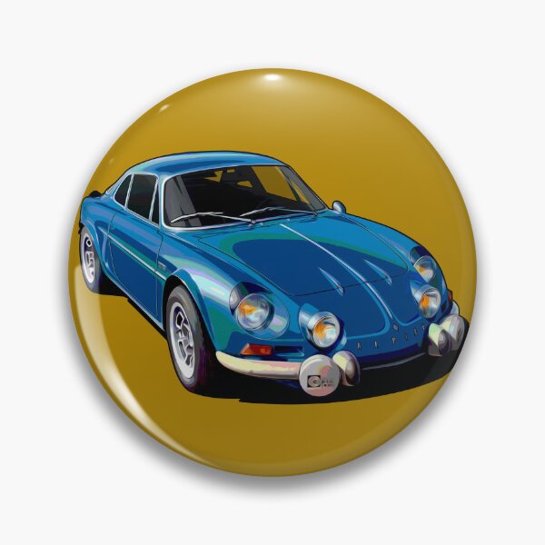 Item preview, Illustrated ICON Alpine A110 blue Graphic Artwork (french sports car)  designed and sold by SketchNinja.