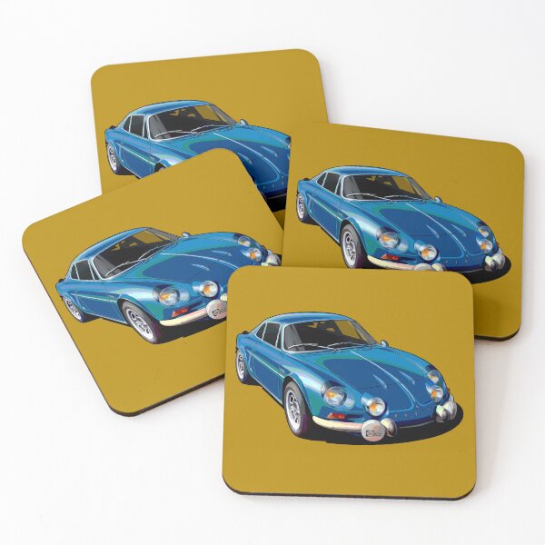 Item preview, Illustrated ICON Alpine A110 blue Graphic Artwork (french sports car)  designed and sold by SketchNinja.