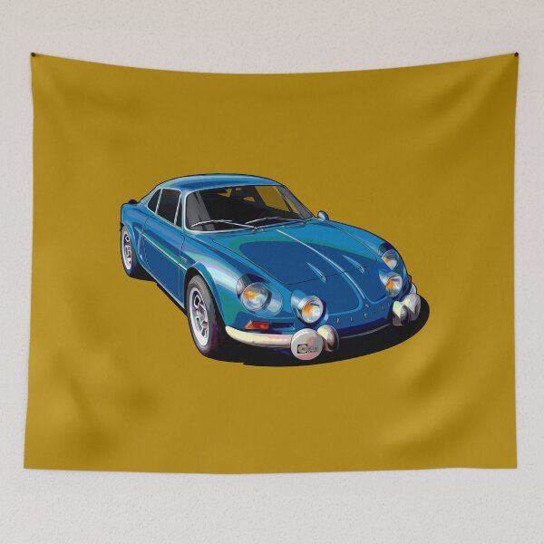 Item preview, Illustrated ICON Alpine A110 blue Graphic Artwork (french sports car)  designed and sold by SketchNinja.