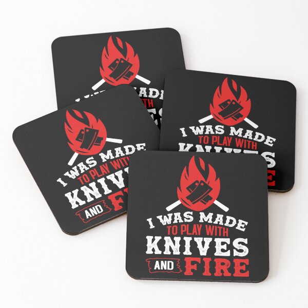 Item preview, Chef - I Was Made To Play With Knives And Fire designed and sold by SunsetGloww.