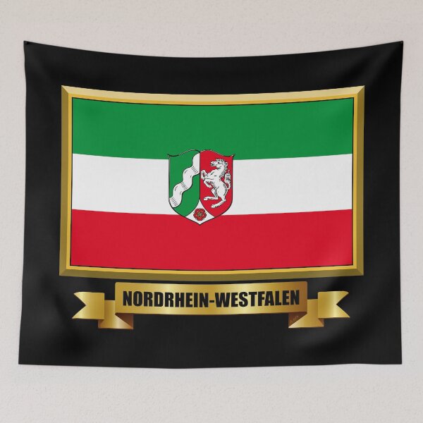 Item preview, NORTH RHINE-WESTPHALIA State Flag Gifts, Masks, Stickers & Products (GF) designed and sold by mpodger.