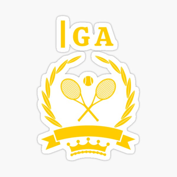 "IGA Swiatek fan club " Sticker for Sale by JacobiGiovanna | Redbubble