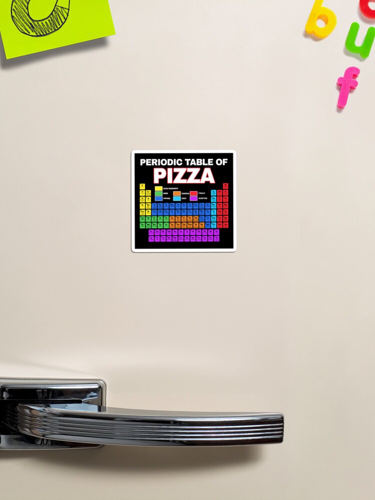 Elements of life: 132 pizza periodic table Sticker by