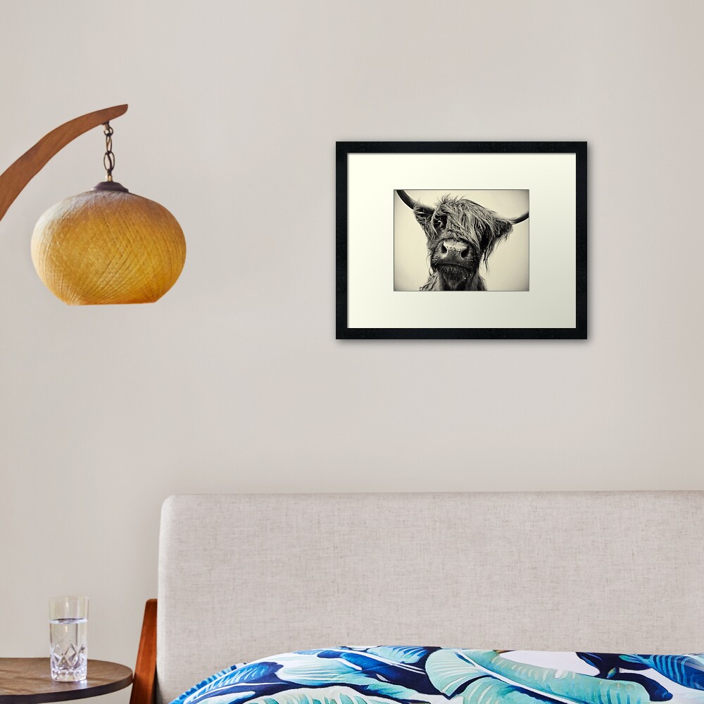Highland Cow Framed Art Print
