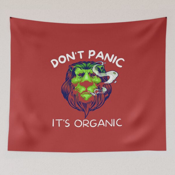 Item preview, Don't Panic It's Organic, Marijuana, Cannabis, Bong, thc, Ganja, Weed, Funny Smoker  designed and sold by BestDesignbySof.