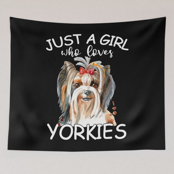 Item preview, Just A Girl Who Loves Yorkie designed and sold by SunsetGloww.
