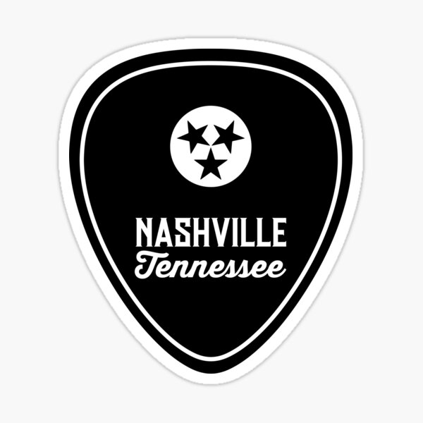 Nashville Guitar Pick Sticker