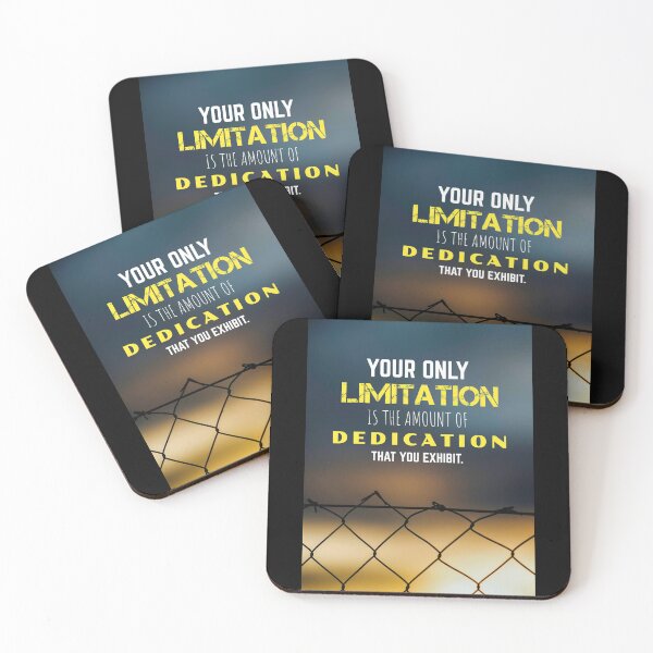 Item preview, Motivational Quote | Your Only Limitation is the amount of Dedication designed and sold by hiunlimit.