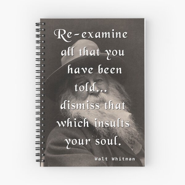 Item preview, Walt Whitman Quote designed and sold by Brad Chambers.