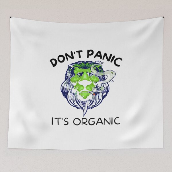 Item preview, Don't Panic It's Organic, Marijuana, Cannabis, Bong, thc, Ganja, Weed, Funny Smoker  designed and sold by BestDesignbySof.