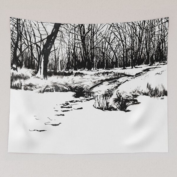Item preview, Treeline  - ink drawing designed and sold by Paul Davenport.