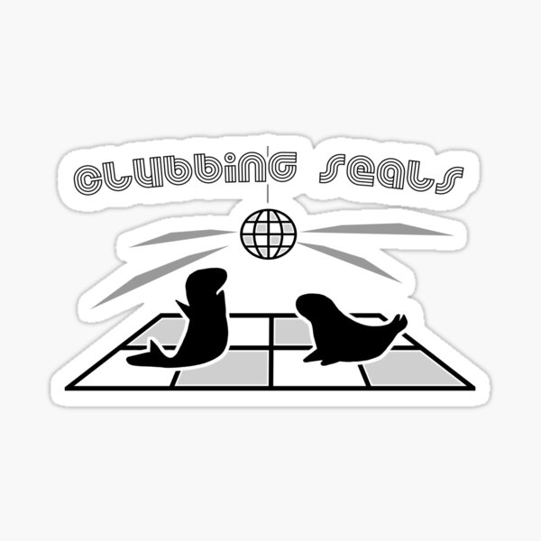 Clubbing Seals Sticker