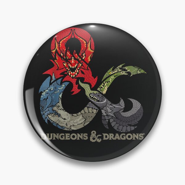 Item preview, Dungeons & dragons dragon ampersand logo designed and sold by ca7elinda.