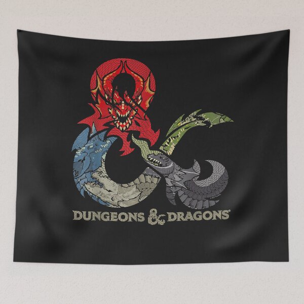 Item preview, Dungeons & dragons dragon ampersand logo designed and sold by ca7elinda.