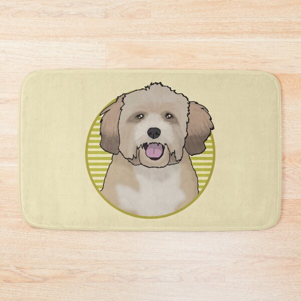 Item preview, Lhasa Apsos dog w/ Yellow stripped circle designed and sold by AdoptNFTPets.
