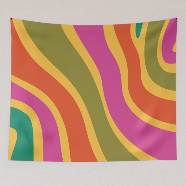 Item preview, groovy swirl pattern designed and sold by stickers-packs.