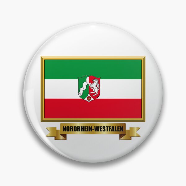 Item preview, NORTH RHINE-WESTPHALIA State Flag Gifts, Masks, Stickers & Products (N) designed and sold by mpodger.