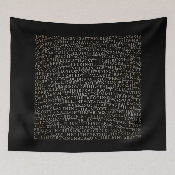 Item preview, Anthem - Leonard Cohen (lyrics) #2 v.1 designed and sold by x1brett.
