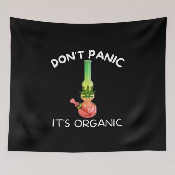 Item preview, Don't Panic It's Organic, Marijuana, Cannabis, Bong, thc, Ganja, Weed, Funny Smoker  designed and sold by BestDesignbySof.
