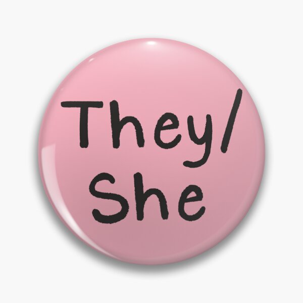 Item preview, Pink They/She (Black Text) designed and sold by Smoltsuki.