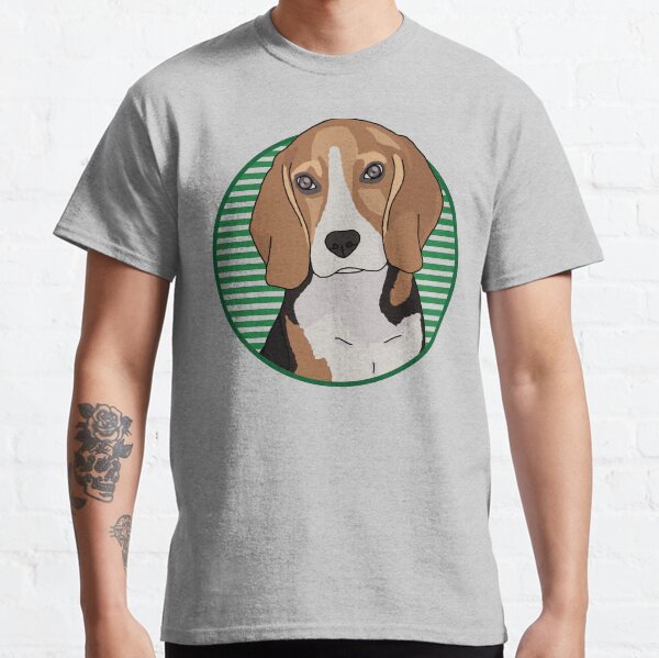 Item preview, Beagle dog w/ Green stripped circle designed and sold by AdoptNFTPets.