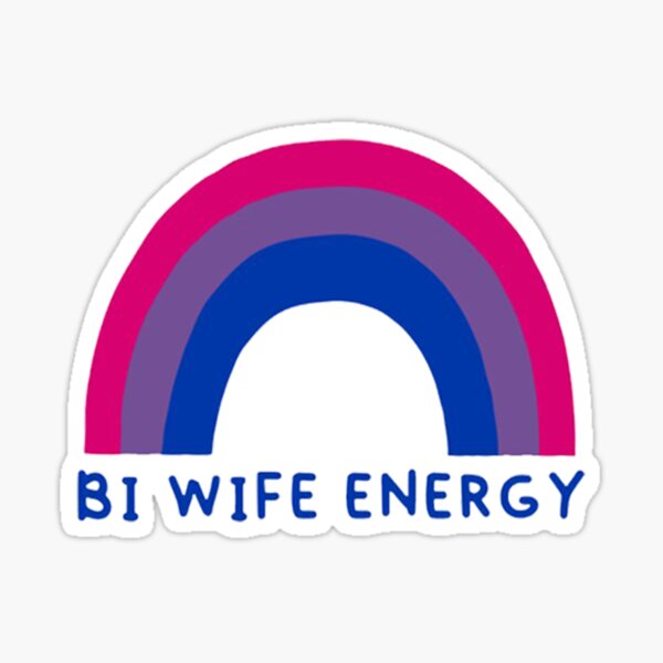 Bi Wife Energy Bisexual Pride Flag Rainbow Sticker For Sale By Joelgibbons Redbubble 4623