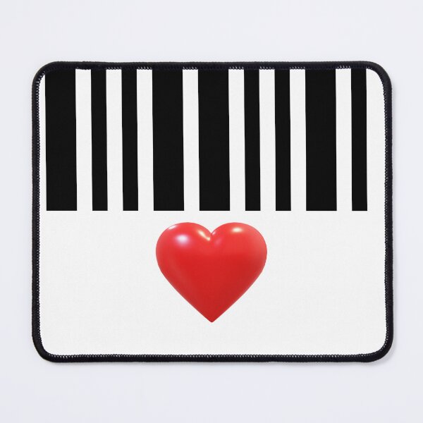Item preview, Barcode Love Heart Key Scanner Romantic Relationship Boyfriend Girlfriend Gift Idea Decode Secret Shy Fall in love Commerce Shop Purchase Sale designed and sold by MonArtisteSam.