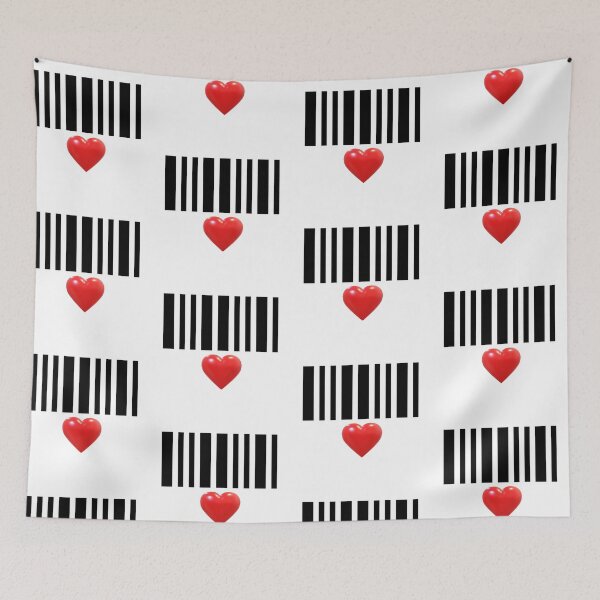 Item preview, Barcode Love Heart Key Scanner Romantic Relationship Boyfriend Girlfriend Gift Idea Decode Secret Shy Fall in love Commerce Shop Purchase Sale designed and sold by MonArtisteSam.