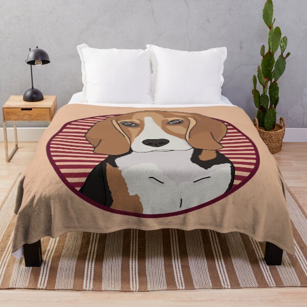 Item preview, Beagle dog w/ Red stripped circle designed and sold by AdoptNFTPets.