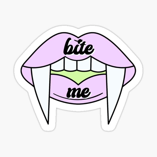 Bite Me Sticker