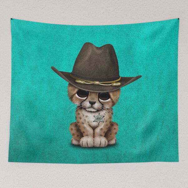 Item preview, Cute Baby Cheetah Cub Sheriff designed and sold by JeffBartels.
