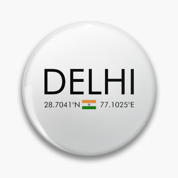 Item preview, India - Delhi City Coordinates designed and sold by n0madd.