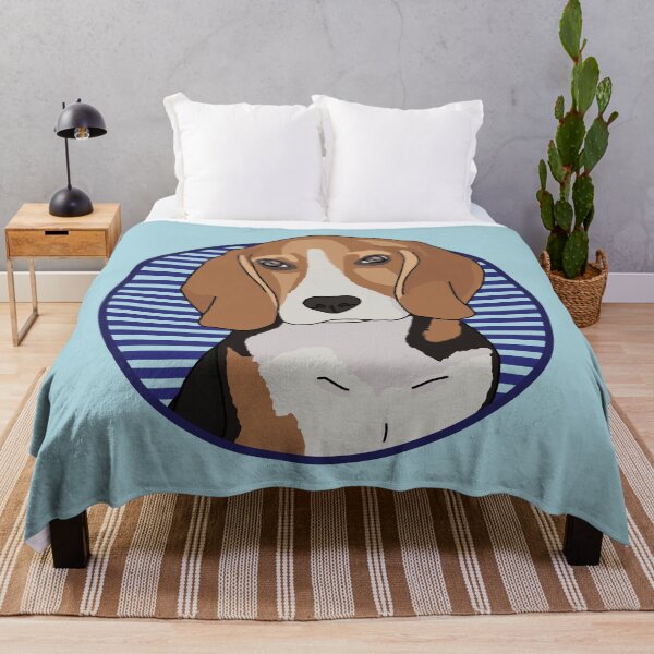 Item preview, Beagle dog w/ Blue stripped circle designed and sold by AdoptNFTPets.