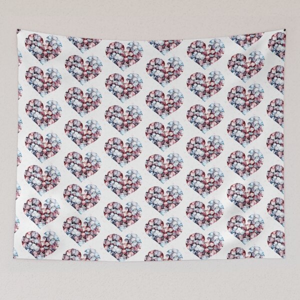 Item preview, Denim & Sangria Heart designed and sold by StellaBelleArts.