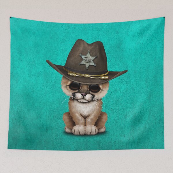 Item preview, Cute Baby Cougar Cub Sheriff designed and sold by JeffBartels.