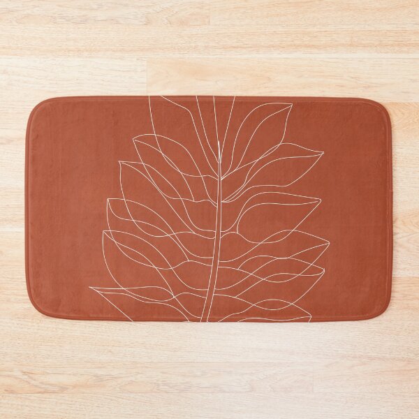 Item preview, Abstract Line Work, Terracotta, Boho, Minimalist Leaf, Earth Tones designed and sold by technicolorable_art.